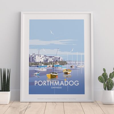 Porthmadog, Gwynedd dell'artista Dave Thompson - Stampa d'arte I