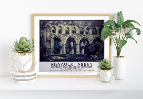 Rievaulx Abbey - Helmsley Station Yorkshire - Art Print I