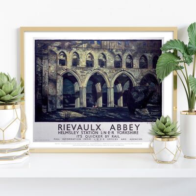 Rievaulx Abbey - Helmsley Station Yorkshire - Art Print I