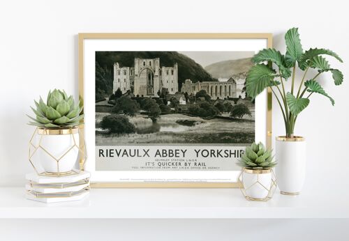Rievaulx Abbey - Helmsley Station Yorkshire - Art Print II