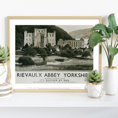 Rievaulx Abbey - Helmsley Station Yorkshire - Art Print II