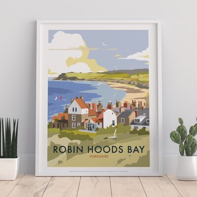 Robin Hoods Bay By Artist Dave Thompson - Premium Art Print I