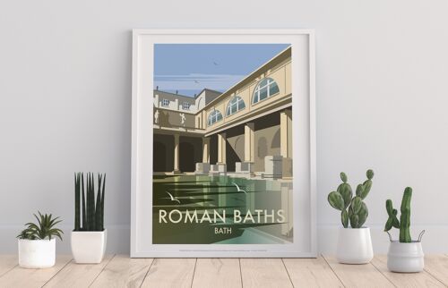 Roman Baths By Artist Dave Thompson - Premium Art Print I