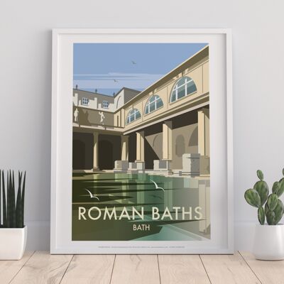 Roman Baths By Artist Dave Thompson - Premium Art Print I