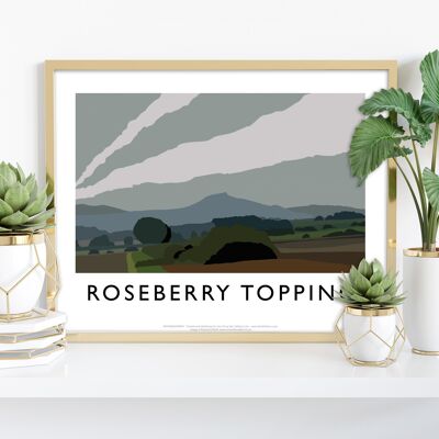 Roseberry Topping von Künstler Richard O'Neill - Kunstdruck II