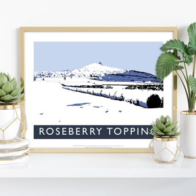 Roseberry Topping por el artista Richard O'Neill - Impresión de arte III