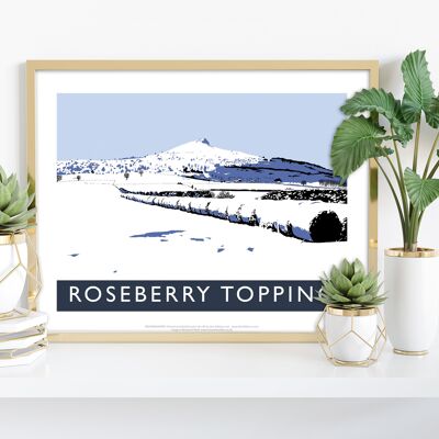 Roseberry Topping por el artista Richard O'Neill - Impresión de arte III