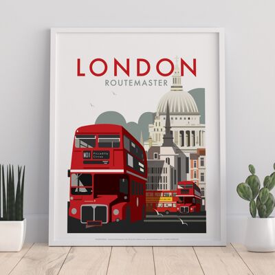 Routemaster por el artista Dave Thompson - Impresión de arte premium I