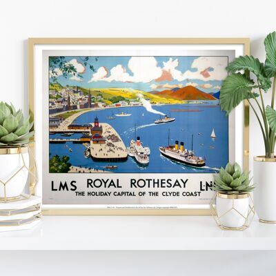 Royal Rothesay -Capital de vacaciones de la costa de Clyde Lámina I