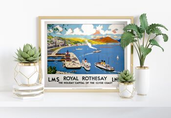 Royal Rothesay - Capitale des vacances de la côte de Clyde Art Print I