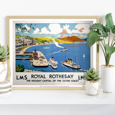 Royal Rothesay - Capitale des vacances de la côte de Clyde Art Print I