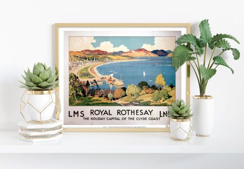 Royal Rothesay -Holiday Capital Of The Clyde Coast Art Print II