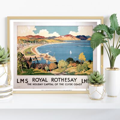 Royal Rothesay -Capital de vacaciones de la costa de Clyde Art Print II