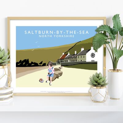 Saltburn-by-the-Sea von Künstler Richard O'Neill - Kunstdruck III
