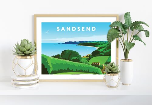 Sandsend By Artist Richard O'Neill - Premium Art Print I