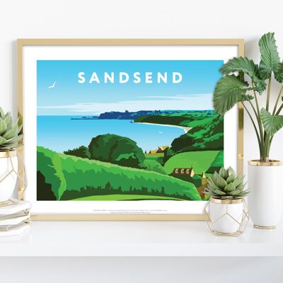 Sandsend By Artist Richard O'Neill - Premium Art Print I