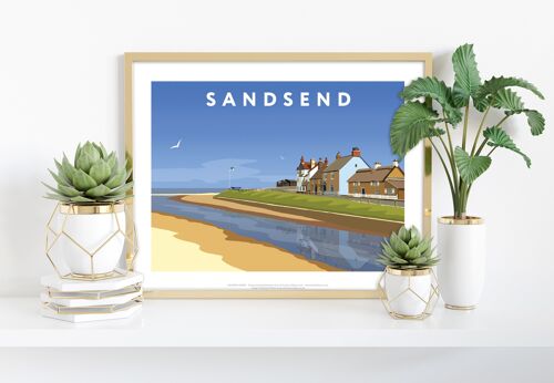 Sandsend By Artist Richard O'Neill - Premium Art Print II