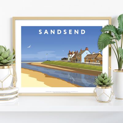 Sandsend By Artist Richard O'Neill - Premium Art Print II