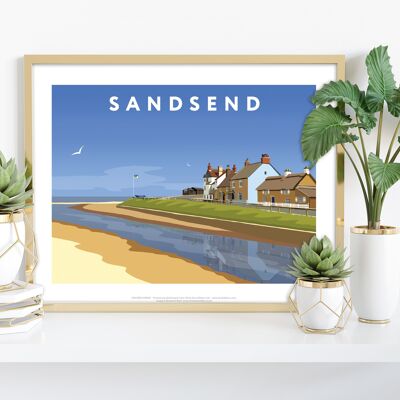 Sandsend By Artist Richard O'Neill - Premium Art Print II