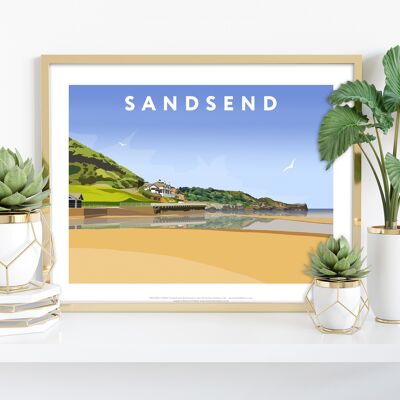 Sandsend By Artist Richard O'Neill - Premium Art Print III