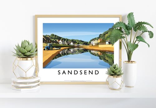 Sandsend By Artist Richard O'Neill - Premium Art Print IV