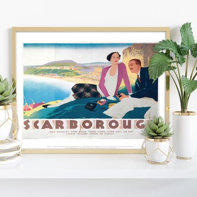 Scarborough – Meerblick – 11 x 14 Zoll Premium-Kunstdruck I