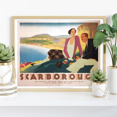 Scarborough – Meerblick – Premium-Kunstdruck 27,9 x 35,6 cm II