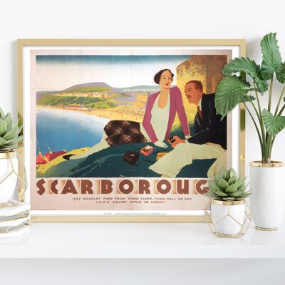 Scarborough – Meerblick – Premium-Kunstdruck 27,9 x 35,6 cm II