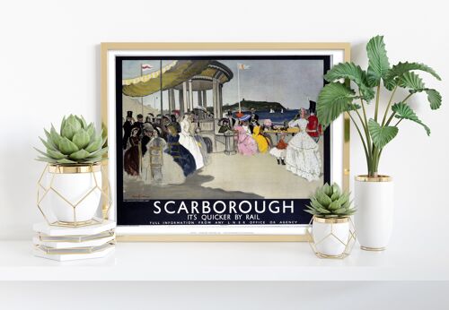 Scarborough, It's Quicker By Rail - 11X14” Premium Art Print V