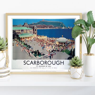Scarborough, It's Quicker By Rail – 11X14” Premium Art Print VI