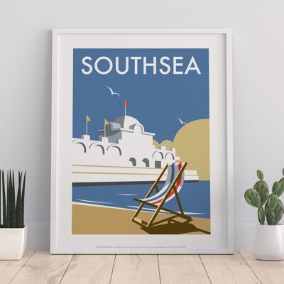 Southsea vom Künstler Dave Thompson – 11 x 14 Zoll Premium-Kunstdruck I