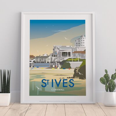 St. Ives vom Künstler Dave Thompson – 11 x 14 Zoll Premium-Kunstdruck II