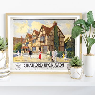 Stratford-Upon-Avon - Impresión de arte premium de 11X14” I