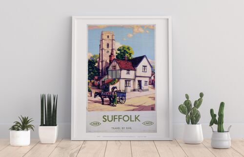 Suffolk Travel By Rail Lner - 11X14” Premium Art Print I