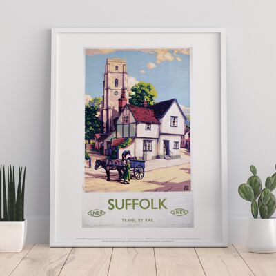 Suffolk Travel By Rail Lner – Premium-Kunstdruck 27,9 x 35,6 cm II