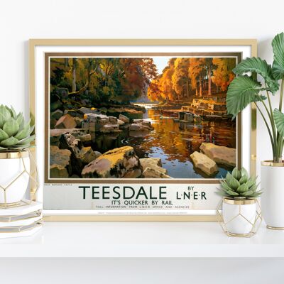 Teesdale cerca del castillo de Barnard - 11X14" Premium Art Print I