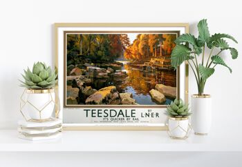 Teesdale près du château de Barnard - 11X14" Premium Art Print I