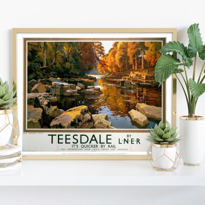 Teesdale près du château de Barnard - 11X14" Premium Art Print I