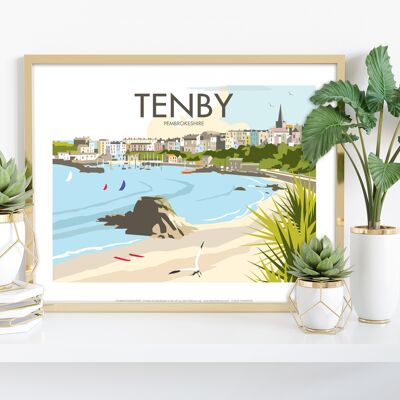 Tenby par l'artiste Dave Thompson - 11X14" Premium Art Print V