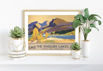 Les lacs anglais, Scafell et Wastwater - 11X14" Art Print I