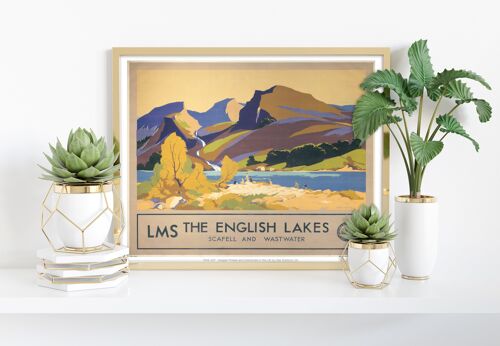 The English Lakes, Scafell And Wastwater - 11X14” Art Print II