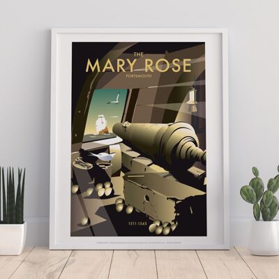 The Mary Rose By Artist Dave Thompson - Premium Art Print I