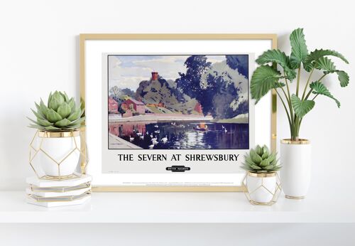 The Severn At Shrewsbury - 11X14” Premium Art Print I