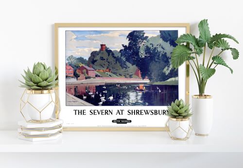 The Severn At Shrewsbury - 11X14” Premium Art Print II