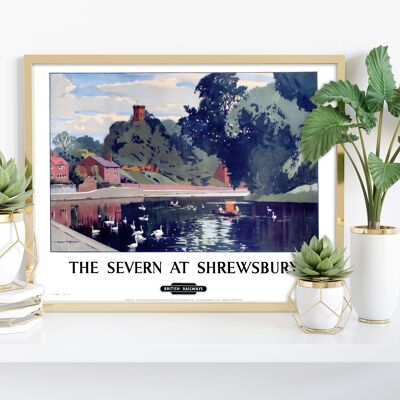 Der Severn in Shrewsbury – Premium-Kunstdruck 27,9 x 35,6 cm II