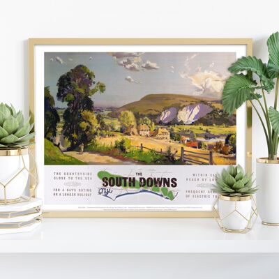 The South Downs - Southern Railway - Premium Kunstdruck I