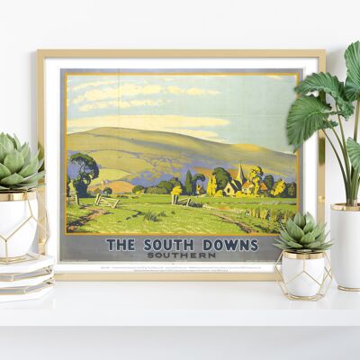 Les South Downs - Chemin de fer du Sud - Impression d'art Premium II