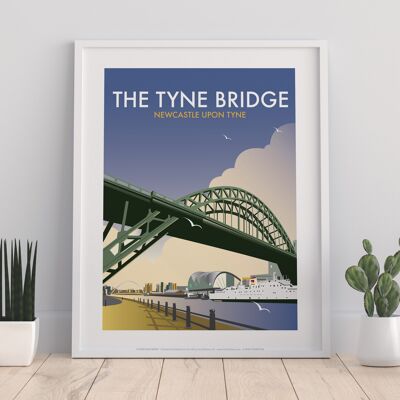 El puente Tyne por el artista Dave Thompson - Impresión de arte premium I