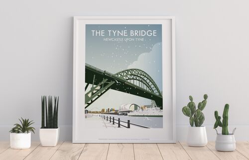 The Tyne Bridge By Artist Dave Thompson - Premium Art Print II