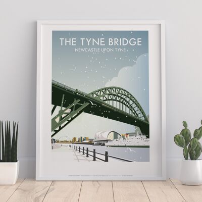 The Tyne Bridge By Artist Dave Thompson - Premium Art Print II
